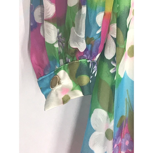 Conrad Lingerie Vintage Flower Lounge Dress - Picture 8 of 11